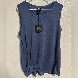 Bobeau Blue Knot Front Tank Top | Size XL